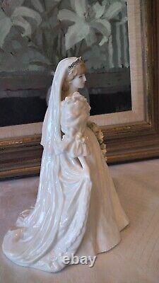 Coalport Diana, Princess of Wales, Bridal Figurine Ltd. Edition 1st Quality