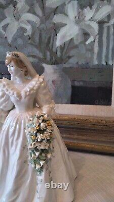 Coalport Diana, Princess of Wales, Bridal Figurine Ltd. Edition 1st Quality