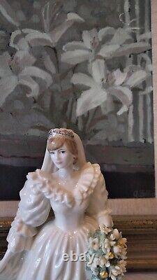 Coalport Diana, Princess of Wales, Bridal Figurine Ltd. Edition 1st Quality