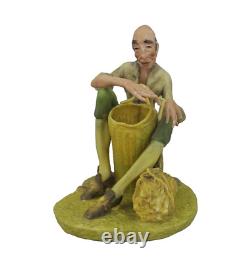 Coalport Figurine Basket Maker Limited Edition 150/1000