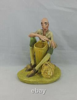 Coalport Figurine Basket Maker Limited Edition 150/1000