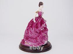 Coalport Figurine Emma Limited Edition Bone China Lady Figure Certificate + Base