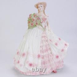 Coalport Figurine Limited Edition Rose Four Flowers Collection Bone China Lady