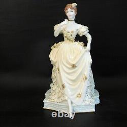 Coalport Figurine Moonlight English Rose Collection Ltd Ed + Cert Free Uk P&p