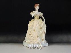 Coalport Figurine Moonlight English Rose Collection Ltd Ed + Cert Free Uk P&p