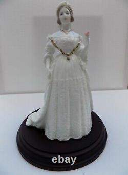 Coalport Figurine Royal Brides Queen Victoria Limited Edition On Plinth