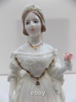 Coalport Figurine Royal Brides Queen Victoria Limited Edition On Plinth