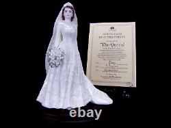 Coalport Figurine The Queen Royal Brides Limited Edition Certificate + Base
