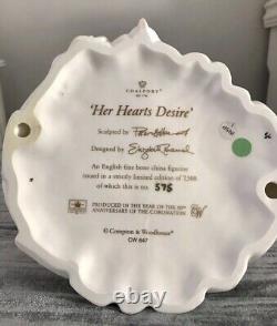 Coalport Her Hearts Desire Figurine Limited Edition BOXED & CERTIFICATE