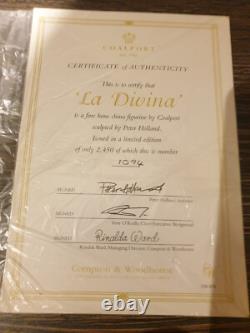 Coalport La Divina Figurine Limited Edition CW 674 Compton & Woodhouse Incl Cert