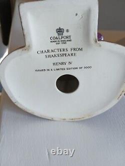 Coalport Limited Edition Figure Of King Henry Iv. Characters From Shakespeare