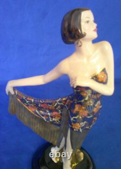 Coalport Limited Edition Flapper Girl Figurine Art Deco Ladies No 800/2000