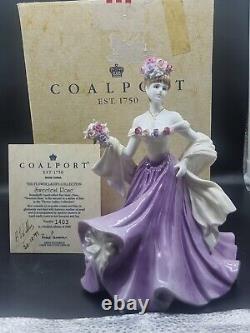 Coalport Limited Edition Sweetest Rose nr 1403/2000 of. Boxed with certificate