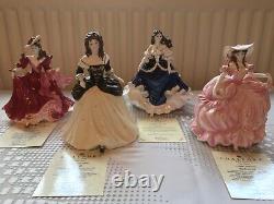 Coalport Literary Heroines Figurines limited edition complete four piece set
