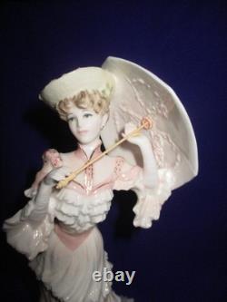 Coalport Ltd Edition Edwardian Lady Figurine A Meeting At Ascot c1997 Excellent