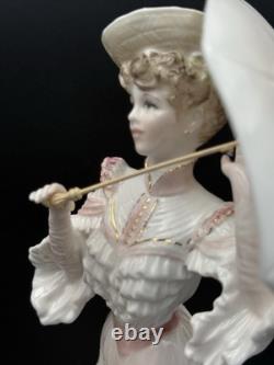 Coalport Meeting at Ascot Lady figurine, 23cm. Limited edition. Excellent