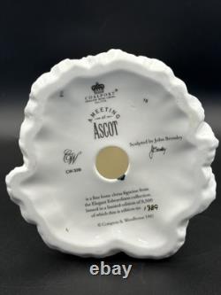 Coalport Meeting at Ascot Lady figurine, 23cm. Limited edition. Excellent