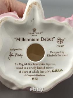 Coalport Millennium Debut Limited Edition Lady Figurine Elizabeth Emanuel C&W