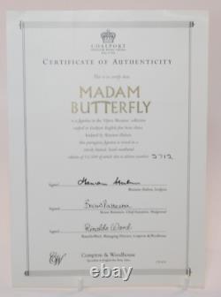 Coalport Opera Heroines Figurine Madam Butterfly Ltd Ed + Cert 90s Excellent