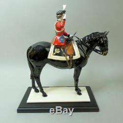 Coalport Queen Elizabeth II Trooping The Colour Ltd Edition Porcelain Figurine