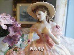 Coalport Rose Blossom Lady figurine, 23cm. Limited edition. Excellent