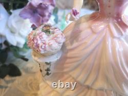 Coalport Rose Blossom Lady figurine, 23cm. Limited edition. Excellent