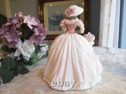 Coalport Rose Blossom Lady figurine, 23cm. Limited edition. Excellent