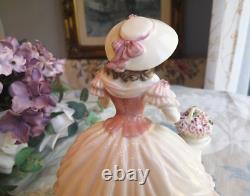 Coalport Rose Blossom Lady figurine, 23cm. Limited edition. Excellent