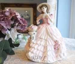 Coalport Rose Blossom Lady figurine, 23cm. Limited edition. Excellent