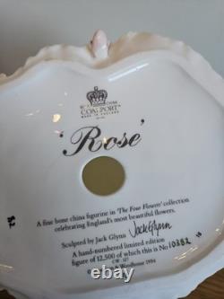 Coalport Rose Four Flowers Figurine Limited Edition 10382/12500