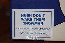 Coalport Snowman Hush Dont Wake Them Ltd Ed Number 8/75 Platinum Colourway Rare