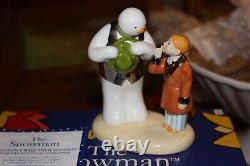 Coalport Snowman Hush Dont Wake Them Ltd Ed Number 8/75 Platinum Colourway Rare