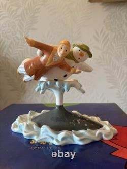 Coalport Snowman figurine, Walking in the Air, limited edition number 1490 Box