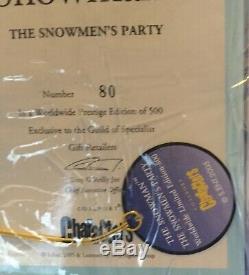 Coalport Snowmans Party Snowman Figurine Edition Ltd 500 Box +cert Xmas Gift