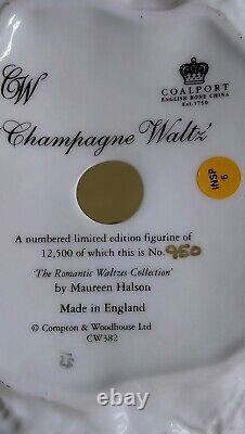 Coalport The Champagne Waltz ltd edition figurine 950 /12500 by Maureen Halson