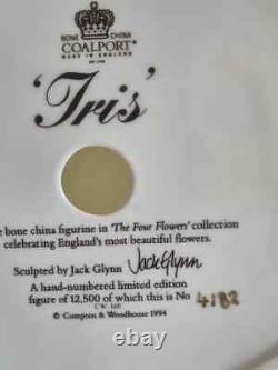 Coalport The Four Flowers Collection IRISLimited Edition4182/12500 23cmVGC