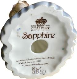 Coalport bone china limited edition figurine'Sapphire', made in England
