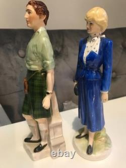 Coalport figures Royal Highness Charles Prince of Wales & lady diana ltd edition