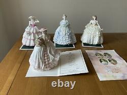 Coalport figurines Four Flowers Collectionlimited Edition