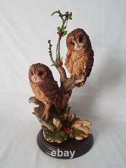Country Artists Pair Of Tawny Owls Summer Dreams by Barry Price Ltd CA 694