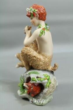 Cybis Pip The Elfin Player Faun Boy Lynn Klockner Brown Limited Edition #251