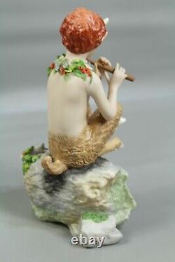 Cybis Pip The Elfin Player Faun Boy Lynn Klockner Brown Limited Edition #251