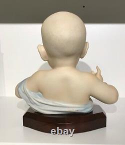 Cybis Porcelain Limited Edition #13 Baby Bust Signed Blue Blanket RARE EUC