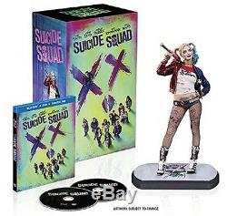DC COMICS HARLEY QUINN Suicide Squad STATUE FIGURINE JOKER BATMAN DVD BLU-RAY