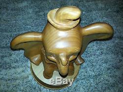 DISNEY Dumbo ALDER WOOD SCULPTURE FIGURINE 1995 Collectible LIMITED EDITION 2500