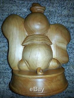 DISNEY Dumbo ALDER WOOD SCULPTURE FIGURINE 1995 Collectible LIMITED EDITION 2500