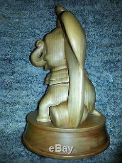 DISNEY Dumbo ALDER WOOD SCULPTURE FIGURINE 1995 Collectible LIMITED EDITION 2500