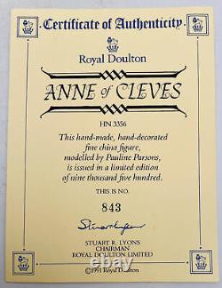 DOULTON Limited Edition Henry VIII Figure ANNE OF CLEVES HN3356