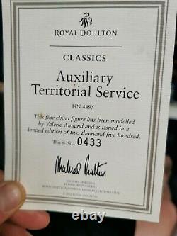 DOULTON Military Figure AUXILIARY TERRITORIAL SERVICE HN4495 Limited Edition