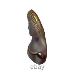 Daum France Madonna Glass Bust By Pierre Roulot Signed Limited Edition 200/2000